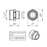 Латунный ниппель VALTEC 3/4" х 1/2" переходной VTr.580.N.0504 5