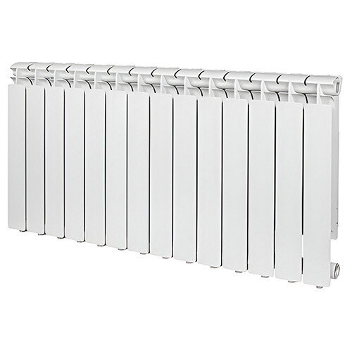Радиатор биметаллический RIFAR Alp 500 VENTIL 14 секций нижнее левое подключение белый