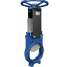 Задвижка шиберная VALSTOK VAB-013-01-HW(N)-NBR Ду 300 Ру 6 двусторонняя чугунная межфланцевая со штурвалом с невыдвижным штоком 2