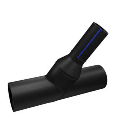 Тройник 400х250 мм SDR11 45° ПЭ100 неравнопроходный сварной сегментный ПНД