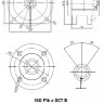 Фланец переходной Benarmo 1140RA.CF01 ISO F16 вал 32 шпонка 10 x ОСТ В DN 85 чугунный 3
