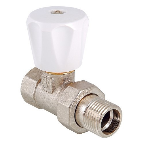 Клапан радиаторный Valtec VT.008.L 3/4" DN 20 PN 10 регулирующий прямой ручной облегченный 1