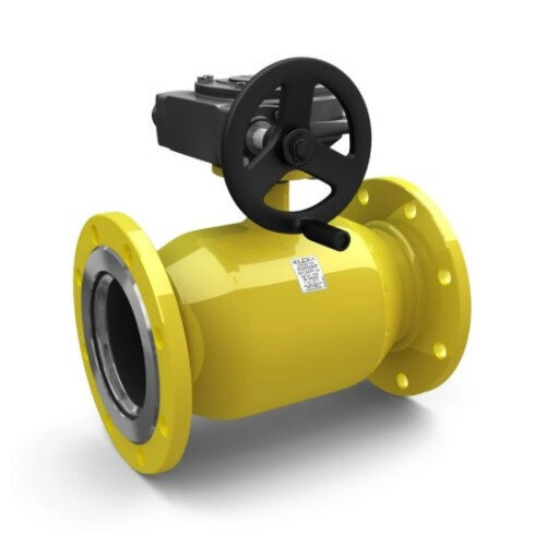 Кран шаровой цельносварной LD КШ.Ц.Ф.Р.GAS.040.040.Н/П.02 Ду 40 Ру 40 стальной неполнопроходный с редуктором