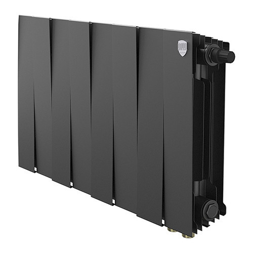 Радиатор биметаллический Royal Thermo PianoForte 300 VD (8 секций) Noir Sable 1