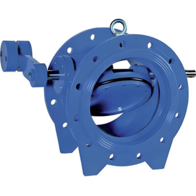 Затвор дисковый VGA MS56.50 DN 900 PN 16 с двойным эксцентриситетом с противовесом