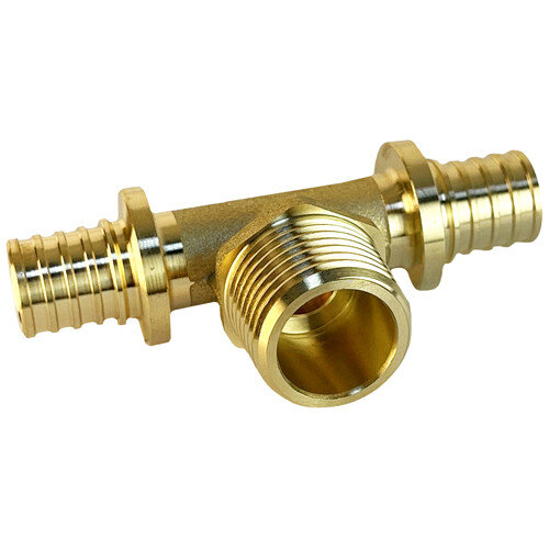 Тройник надвижной VALFEX VF.433.AF НР 1" Ду 32х32 Ру 16 переход на наружную резьбу, латунный