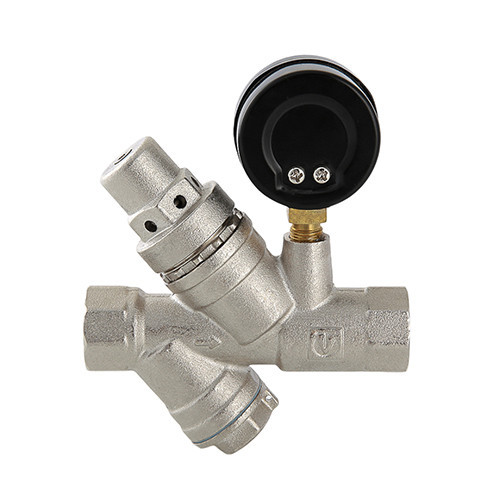 Клапан подпиточный VALTEC VT.515.N.04 1/2" DN 15 PN 16 с фильтром и манометром, латунный с никелевым покрытием 5