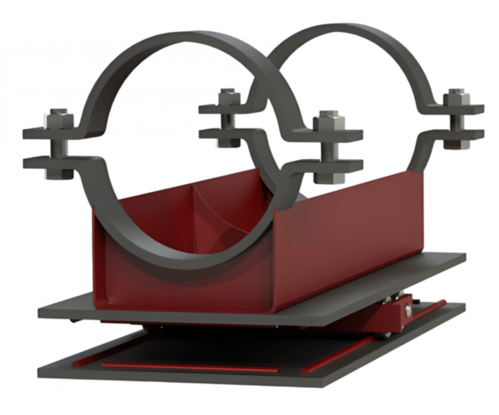 Опора 377-КН-Х12 Ду 377 мм ОСТ 36-146-88 подвижная