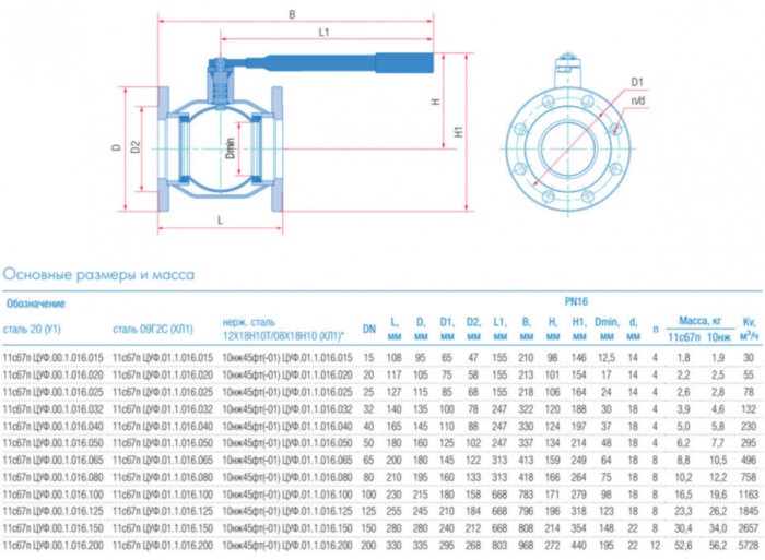 Кран шаровой укороченный Маршал 10нж45фт-01 ЦУФ.01.1 DN 15 PN 16 фланцевый под задвижку