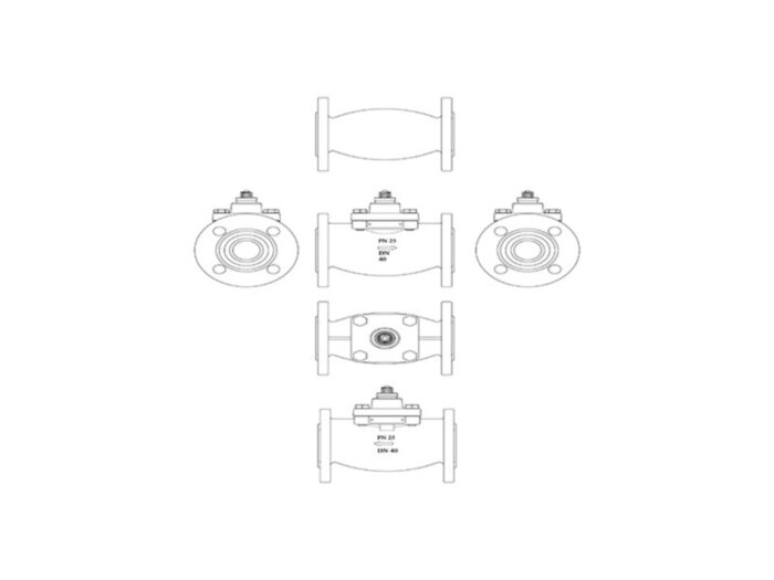 Клапан регулирующий VB 2 Ду 20 Ру 25 Danfoss двухходовой