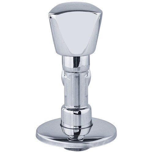 Клапан (вентиль) угловой для бытовых приборов латунный Aquasfera 1075 DN 15 PN 10 резьба - 1/2"х1/2", покрытие - хром, с отражателем, резьбовой НР-НР, маховик хромированный, 1075-01