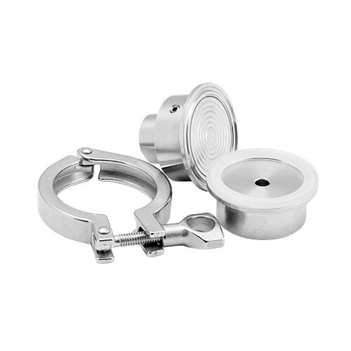 Разделитель сред кламп (Clamp) Ду 1,5'' в сборе с манометром ЭКОМЕРА МД90 Ду 100 мм Ру 0-1 МПа 1/2''