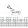Клапан Cim 736 3/4" Ру 20 балансировочный Cimberio 3
