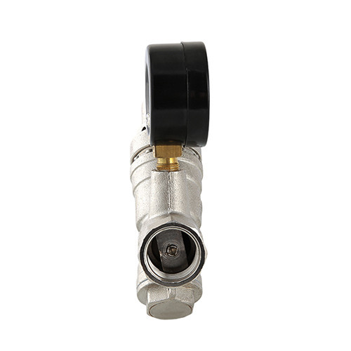 Клапан подпиточный VALTEC VT.515.N.05 DN 3/4'' 20 PN 16 с фильтром и манометром, латунный с никелевым покрытием 7