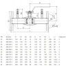 Кран шаровой NAVAL NAVALTRIM 265574 V DN 150 PN 25 регулирующий стальной фланцевый 2