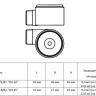 Ороситель эвольвентный ДУSО-ЦПд0,28-R1/2/В1-"ОЭ-16" 2