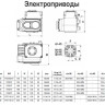 Электропривод Benarmo QB-170 F05/F07 17х17/14х14 квадрат 380 В четвертьоборотный IP67 красный 2