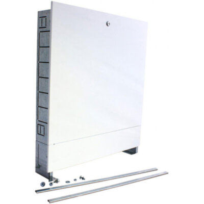 Коллекторный шкаф Stahlmann ШРВ-7 на 19-21 выходов встраиваемый стальной