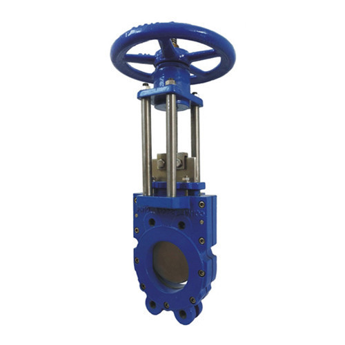 Задвижка шиберная ABRA KV-02 DN 50 PN 16/10 чугунная фланцевая с редуктором 1