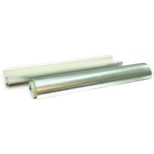 Скорлупа ППУ 114/50 из пенополиуретана с покрытием из армированной фольги  (1 метр)