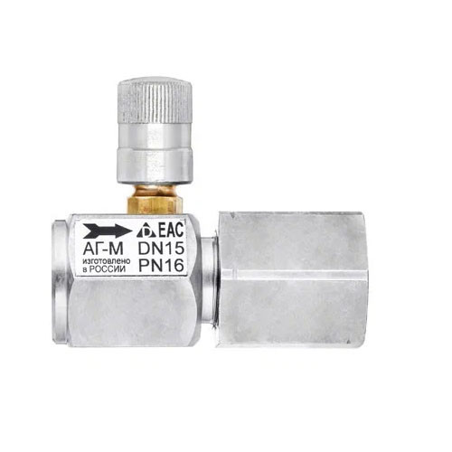 Кнопочный запорный клапан Росма АГ-М 0-2,4 Мпа G1/2" 00000041367 1