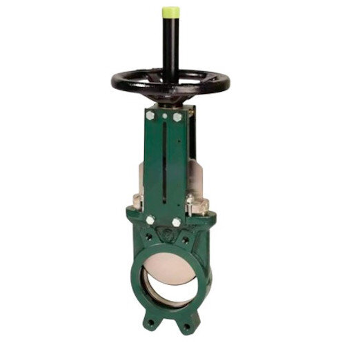 Задвижка межфланцевая Tecofi VG 3400-00 Ду 400 Ру 7 шиберная ножевая со штурвалом