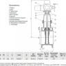 Задвижка VGA D21.04 DN 200 PN 16 фланцевая клиновая чугунная с электроприводом с обрезиненным клином 2