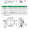 Клапан Tecofi CP4208 DN 500 PN 10 обратный поворотный фланцевый с противовесом 2