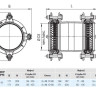 Муфта HAWLE Synoflex 7974 DN 80 (85-105) универсальная фиксирующая 3