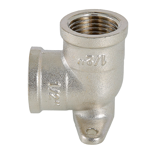 Латунный угольник VALTEC 1/2" с креплением (водорозетка) VTr.751.N.0004