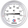 Термометр РОСМА БТ-51.220-250 Дкорп=100мм 10 МПа кл. 1,5 G1/2" Траб = -30…+50°C биметаллический коррозионностойкий готовый к гидрозаполнению, осевой 00000039094 1