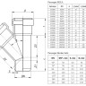 Тройник канализационный бесшумный PP-MD Ostendorf Skolan Safe SKEA DN 125/125х45° 2