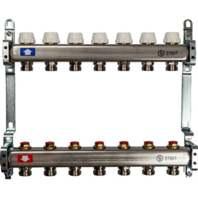 Коллектор STOUT без расходомеров 7 выходов