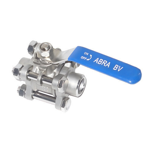 Кран шаровой ABRA BV61A DN 25 PN 40 стандартные патрубки нержавеющая сталь