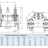 Задвижка HAWLE 4450E2 DN 200/3 PN 10 фланцевая клиновая чугунная с обрезиненным клином типа Комби-III с пожарной подставкой 2