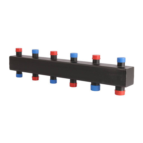 Коллектор распределительный ROMMER RDG-0016-004035 5-ти контурный НР 1"x1 1/4" Ду 32 Ру 4 без теплоизоляции 1
