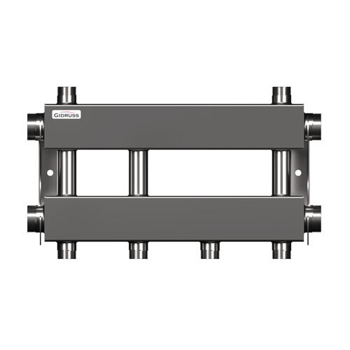 Коллектор распределительный GIDRUSS MKSS-150-2x25 3-х контурный НР 1 1/2"x1" Ду 40 Ру 6 модульный 1
