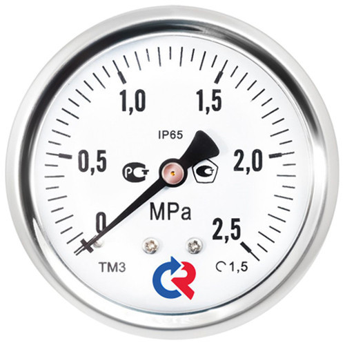 Манометр РОСМА ТМ-321Т.00 (0...0,1 МПа) Дкорп=63мм кл. 1,5 G1/4" коррозионностойкий виброустойчивый осевой 00000007669