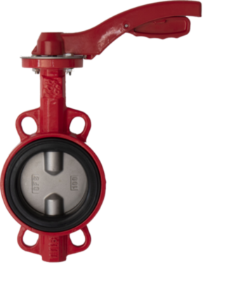 Затвор дисковый поворотный РАШВОРК 201 Ду65 Ру16 межфланцевый чугунный, диск  -  нерж. сталь AISI304 (CF8), уплотнение EPDM