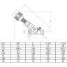 Клапан Cim 745 3/4" Ру 25 балансировочный Cimberio 3