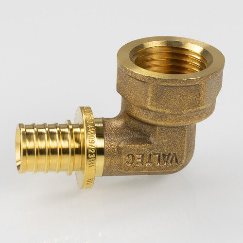 Угольник 90 градусов VALTEC VTm.452.G ВР 1" DN 32x25 PN 16 латунный