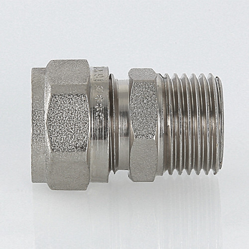 Переходник VALTEC VTm.301 НР 1 1/4" DN 32 PN 10 латунный никелированный 3