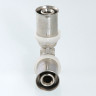 Угольник 90 градусов VALTEC VTm.251 DN 26 PN 10 латунный никелированный 3