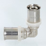 Угольник 90 градусов VALTEC VTm.251 DN 26 PN 10 латунный никелированный 4