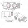 Коллектор распределительный VALTEC VTc.550.N.0602 2 отвода ВР-НР 1"x1/2" DN 25 PN 16 без регулировки 5