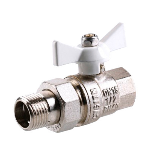 Кран шаровой VALTEC BASE 3/4" Ду20 Ру40 с полусгоном VT.227.NW.05 2