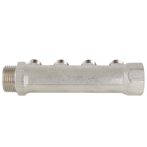 Коллектор распределительный VALTEC VTc.500.N.0603 3 отвода ВР-НР 1"x1/2" DN 25 PN 16 без регулировки 3
