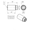 Латунный удлинитель VALTEC 1/2" хромированный VTr.198.C.0440 4