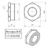 Латунная футорка VALTEC 2" х 1" VTr.581.N.0906 5