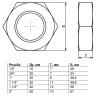 Контргайка Benarmo DN 40 PN 16 (1 1/2") ВР 2